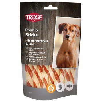 Ласощі Trixie Premio Fish Chicken Sticks для собак з куркою та рибою 80 г 31747 фото