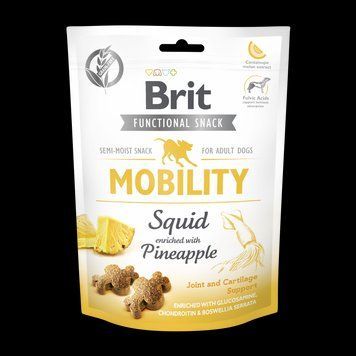 Ласощі Brit Care Functional Snack Mobility для собак для підтримки суглобів з кальмаром та ананасом 150 г 111417/9932 фото