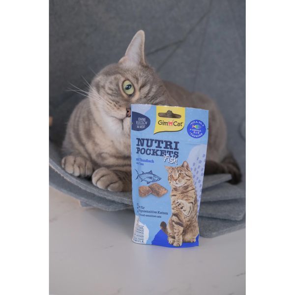 Ласощі Nutri Pockets для котів Рибні Тунець 60г G-419633 фото