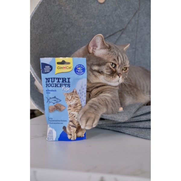 Ласощі Nutri Pockets для котів Рибні Тунець 60г G-419633 фото
