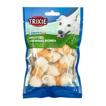 Ласощі Trixie Denta Fun Chicken Chewing Bone для собак Кістка для чищення зубів з куркою 5 см 70 г/5 шт 31321 фото