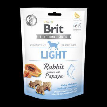 Ласощі Brit Care Functional Snack Light для собак для контролю ваги з кроликом та папаєю 150 г 111419/9956 фото