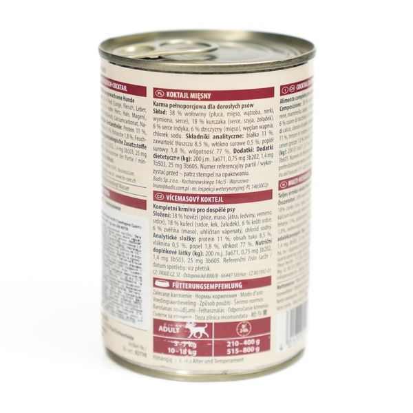 Корм вологий Carny Adult Multi Meat Cocktail для дорослих собак мультим ясний коктейль 400 г AM-82730 фото