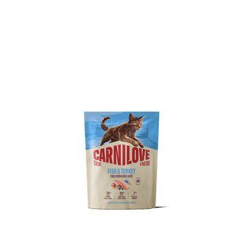 Корм сухий Carnilove True Fresh Fish & Turkey Sterilised для стерилізованих котів риба та індичка 400 г 173763 фото
