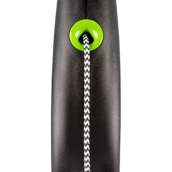 Повідець-рулетка Flexi для собак Black Design трос зелена розмір XS 3 м/8 кг FL 033227 фото