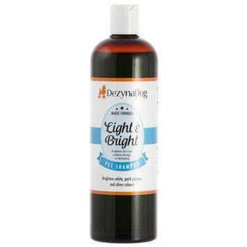 Шампунь Dezynadog Light Bright для посилення кольору білих срібних та кольорових порід собак додає блиск та посилює колір 5 125009 фото