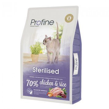 Корм сухий Profine Cat Sterilised для стерилізованих та кастрованих котів з куркою та рисом 10 кг 170564/7688***** фото