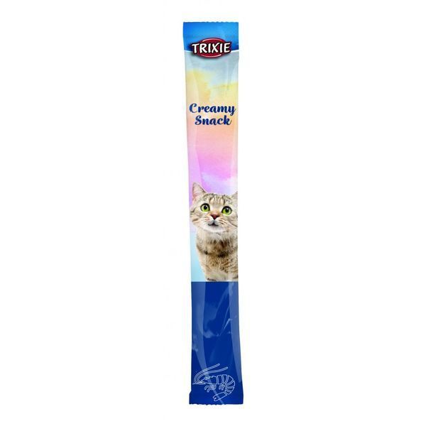 Ласощі Trixie Creamy Snacks для котів з тунцем і креветками 5 шт х 14 г 42682 фото