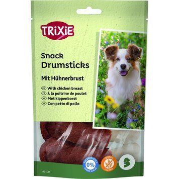Ласощі Trixie Drumsticks with Chicken Breast для собак курячі гомілки 95 г 5 шт 31585 фото