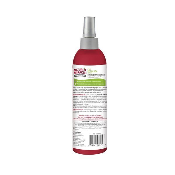 Засіб 8in1 Nature`s Miracle JFC Pet Block Cat Repellent Spray для котів відлякуючий спрей 236 мл 680511/680285 фото