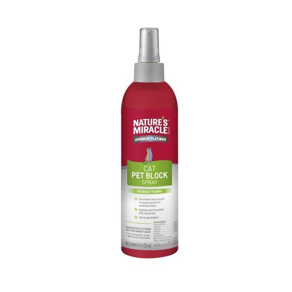 Засіб 8in1 Nature`s Miracle JFC Pet Block Cat Repellent Spray для котів відлякуючий спрей 236 мл 680511/680285 фото