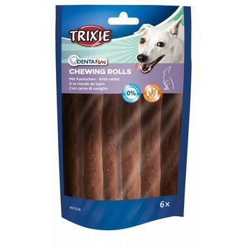 Ласощі Trixie Denta Fun для собак Палички для чищення зубів з кроликом 12 см 70 г 6 шт 31338 фото