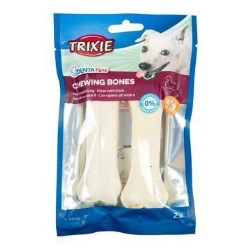 Ласощі Trixie Denta Fun Duck Chewing Bones для собак Кісточка для чищення зубів з качкою 12 см 120 г/2 шт 31392 фото