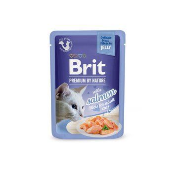 Корм вологий Brit Premium Delicate Fillets in Jelly Salmon д/котів філе в желе лосось 85 г 101138***** фото