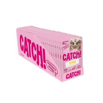 НАБІР Корм вологий Catch! для кошенят з птицею та овочами в соусі 24 шт х 85г. Catch_66966 фото