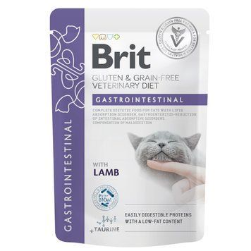 Корм вологий Brit GF VD Gastrointestinal для котів з ягням 85 г 101114_1 фото