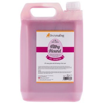 Шампунь Dezynadog Filthy Hound Deep Clean для глибокого очищення брудної шерсті дезодорує має стійкий аромат Пармської Фіалк 125062 фото