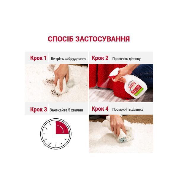 Засіб 8in1 Nature`s Miracle Dog Stain and Odor Remover Spray для усунення плям та запахів від собак 709 мл 680005/6962 USA фото
