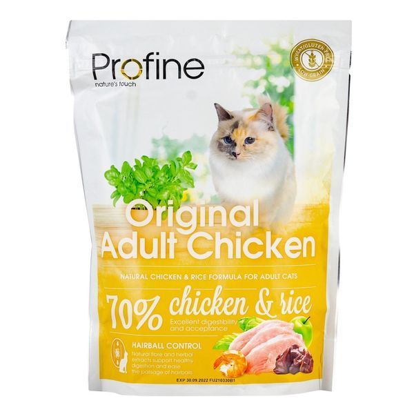 Корм сухий Profine Cat Original Adult для дорослих котів усіх порід з куркою та рисом 300 г 170565/7695***** фото