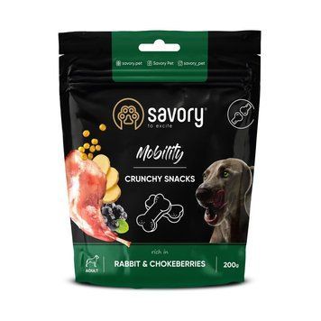 Хрусткі ласощі Savory Mobility Rabbit and Chokeberries для собак усіх порід для здоров&rsquo;я суглобів з кроликом і чорноплідною 31362 фото